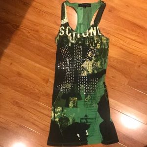 Julien Chandon green tunic/tank top.
